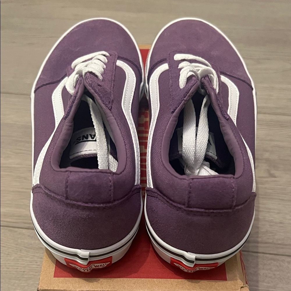 Youth Girl’s Vans Ward Suede Purple Shoes - Picture 3 of 6
